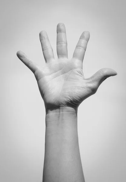 Hand with the sky — Stock Photo, Image