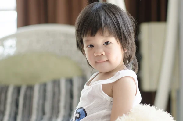 Closeup photo of cute asian baby — Stock Photo, Image