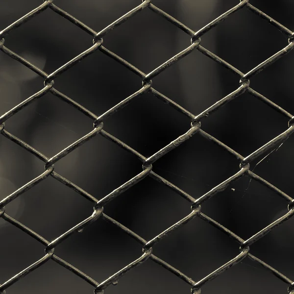 Eski zincir bağlantı çit — Stok fotoğraf