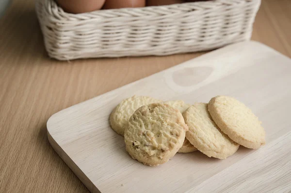 Biscoitos na bandeja vintage — Fotografia de Stock