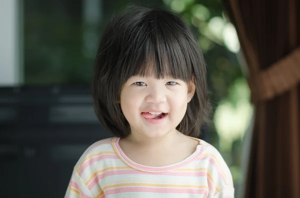 Closeup photo of cute asian baby — Stock Photo, Image