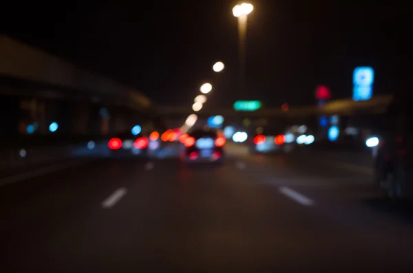 Wazig intreepupil lichten van verkeer — Stockfoto