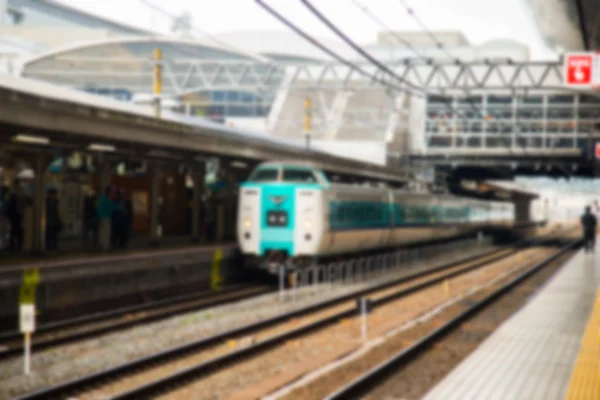 Blur fundo da estação ferroviária — Fotografia de Stock