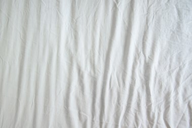 Beyaz buruşuk kumaş doku