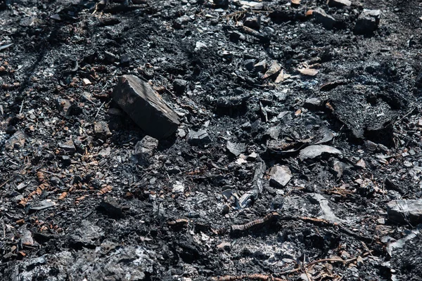火中的灰烬 — 图库照片