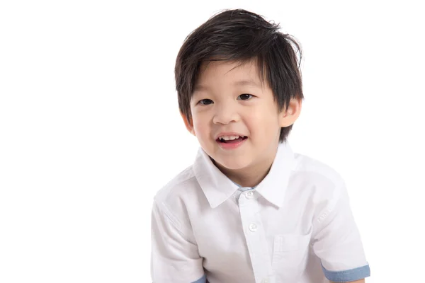 Cerca hasta feliz poco asiático chico —  Fotos de Stock