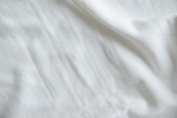 Біла зморщена текстура тканини — стокове фото