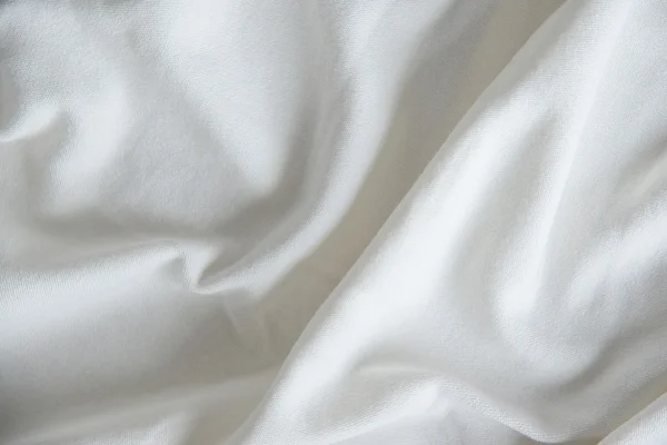 White Wrinkled Fabric Texture — Stock Photo, Image