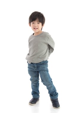 Mutlu küçük Asya çocuk