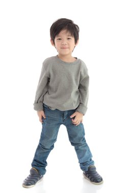 Mutlu küçük Asya çocuk