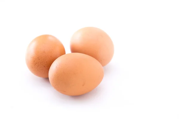 Three eggs isolated — Stock Photo, Image