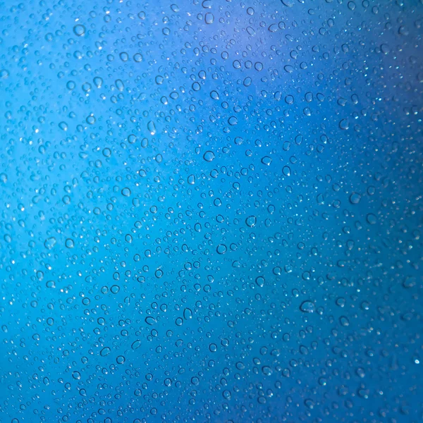 Water drops on mirror background — Stock Photo, Image