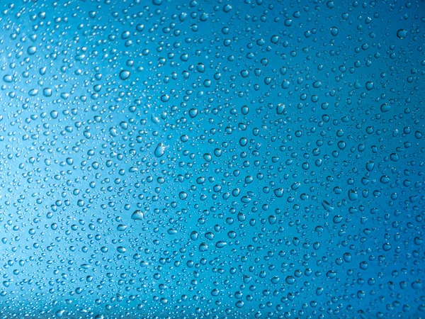 Water drops on mirror background — Stock Photo, Image