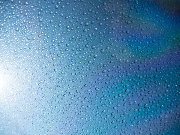 Water drops on mirror background — Stock Photo, Image