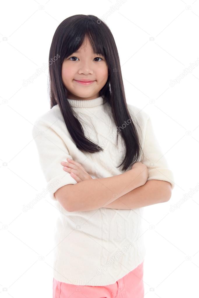 Beautiful asian girl standing 