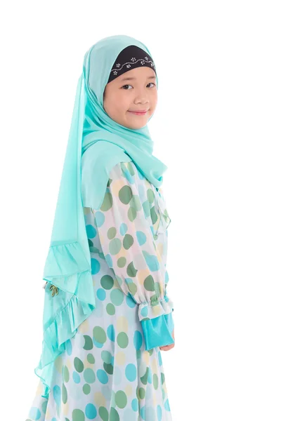 Portrait of asian muslim girl standing — Stok Foto