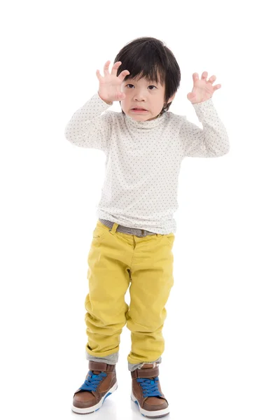 Leuke Aziatische jongen bereiken handen — Stockfoto