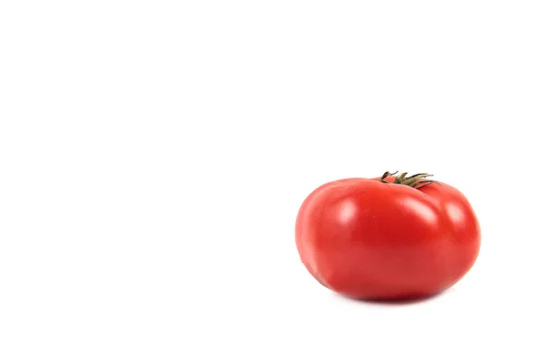 Frische Tomate Isoliert Auf Weißem Hintergrund Gesunde Ernährung Konzept Bild — Stockfoto