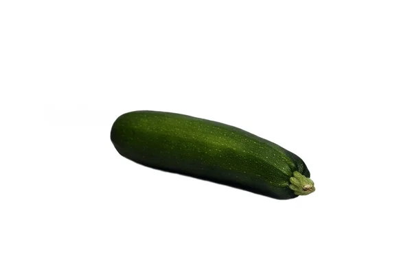 Mogen Zucchini Isolerad Vit Bakgrund Hälsosam Kost Koncept — Stockfoto