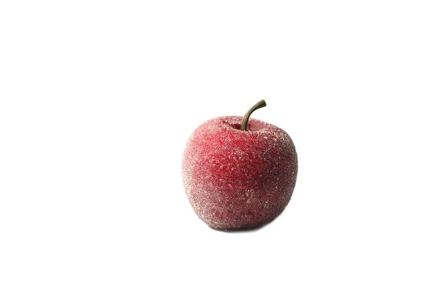 Pomme Rouge Isolée Sur Fond Blanc Image Contient Espace Copie — Photo