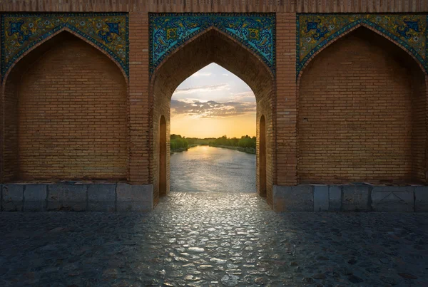 Ponte Khaju em Isfahan.Iran — Fotografia de Stock