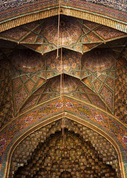 Mesquita de Nasir al-Mulk em Shiraz, Irão — Fotografia de Stock