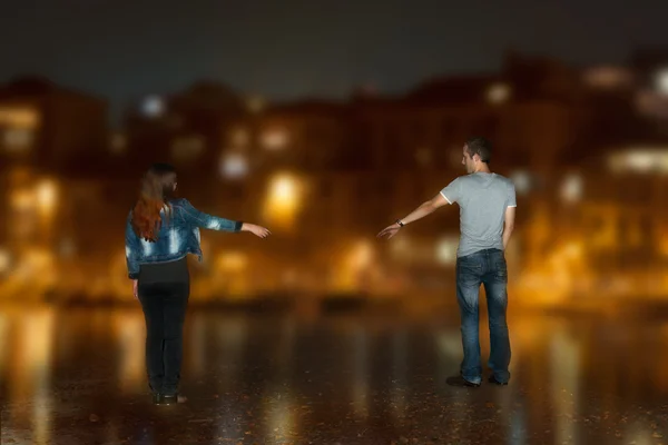 Silah birbirleriyle gece kasabada gönderdi