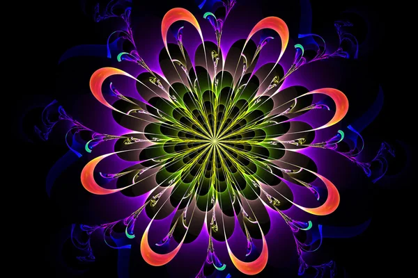 Μοτίβο φαντασίας αφηρημένη fractal και σχήματα. — Φωτογραφία Αρχείου