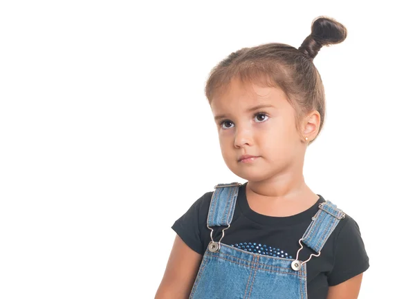 Retrato de niña .Isolated —  Fotos de Stock