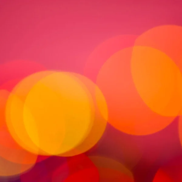 Розмитий Фон Червоно Жовті Плями Боке Рожевому Тлі Квадрат Веб — стокове фото