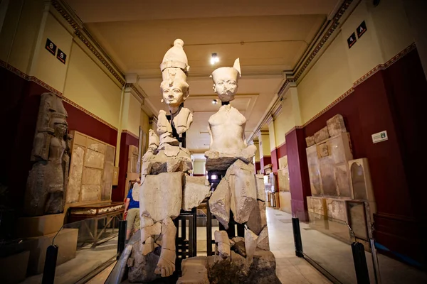 Utstillingslokale Inne Det Egyptiske Museet Kairo Egypt – stockfoto