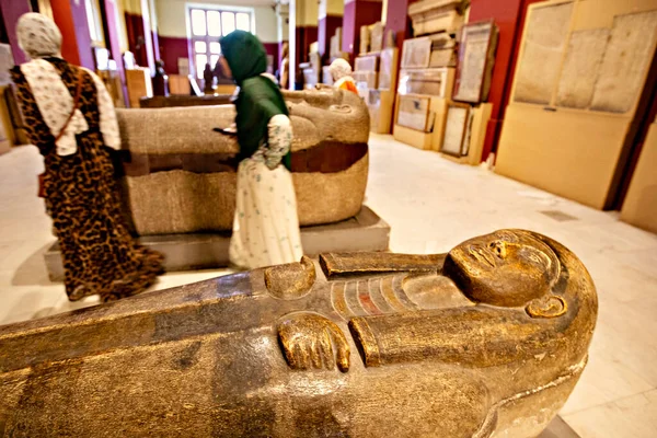 埃及开罗埃及博物馆内的展览馆 — 图库照片