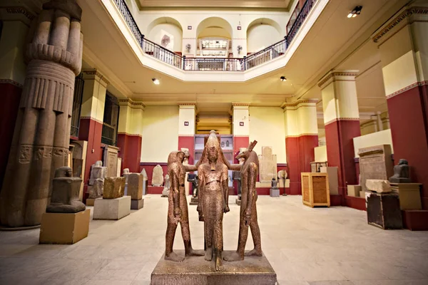 Tentoonstellingshal Het Egyptisch Museum Cairo Egypte — Stockfoto