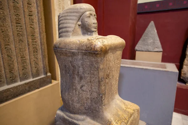 Výstavní Síň Uvnitř Egyptského Muzea Káhira Egypt — Stock fotografie