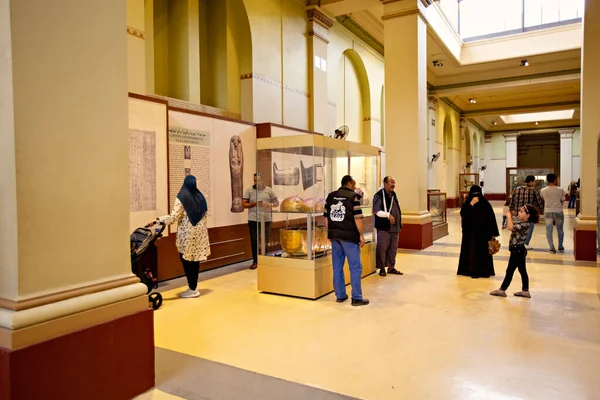 Sala Exposiciones Dentro Del Museo Egipcio Cairo Egipto — Foto de Stock