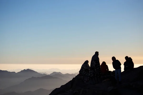 Beautiful Sunrise Top Mousa Mountain Egypt South Sinai — kuvapankkivalokuva