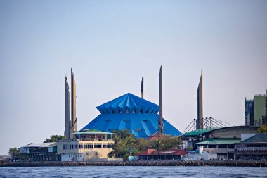 MALE, MALDIVES - March 2021: King Salman Mosque in Maldives, Male clipart