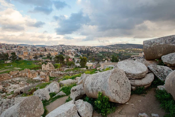 Jerash Jordania Marzo 2019 Ruinas Romanas Ciudad Jerash Jordania —  Fotos de Stock