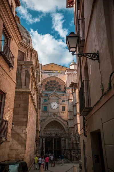 Toledo Spain June 2019 Portal Clock One Gates Primate Cathedral — Stock Photo, Image