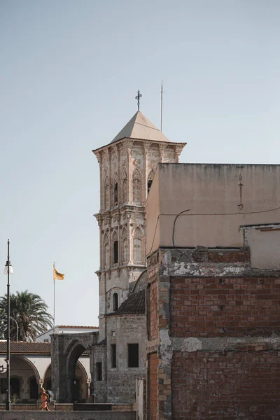 Larnaca Chipre Julio 2021 Iglesia Griega San Lázaro Atardecer Larnaca — Foto de Stock