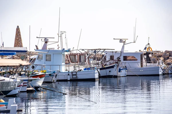 Larnaka Zypern Juni 2021 Traditionelle Fischerboote Hafen Von Larnaka Zypern — Stockfoto