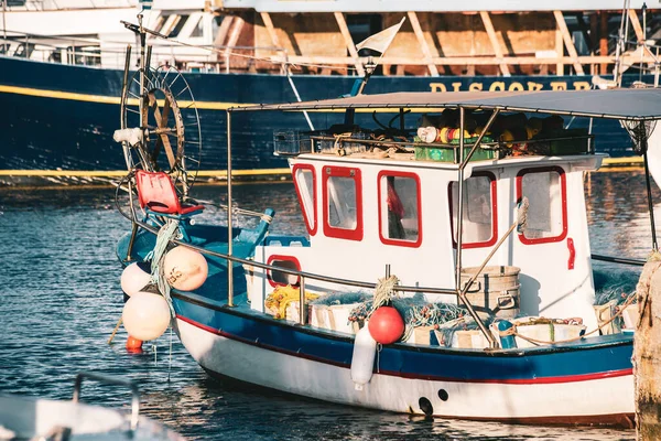 Agia Napa Zypern Juni 2021 Traditionelle Fischerboote Hafen Von Agia — Stockfoto