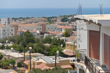 Kıbrıs Rum Kesimi Pafos kentinin hava manzarası
