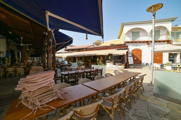 Polis Chypre Juillet 2021 Restaurant Traditionnel Taverne Poisson Polis Chypre — Photo