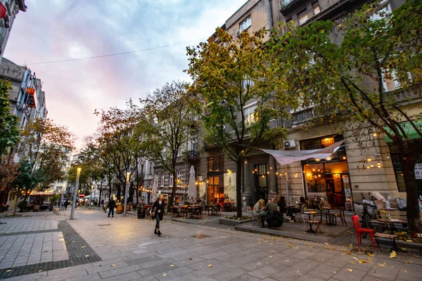 Belgrade Serbia Octubre 2020 Casa Histórica Calle Belgrado Stari Grad — Foto de Stock