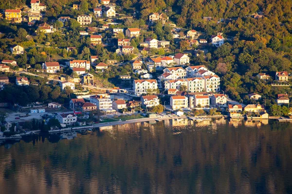 Kotor Bay Montenegro Outubro 2020 Bela Vista Baía Kotor Pequena — Fotografia de Stock