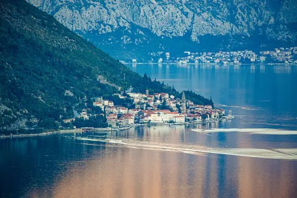 Perast Montenegro Ottobre 2020 Bella Vista Sulla Città Perast Nella — Foto Stock