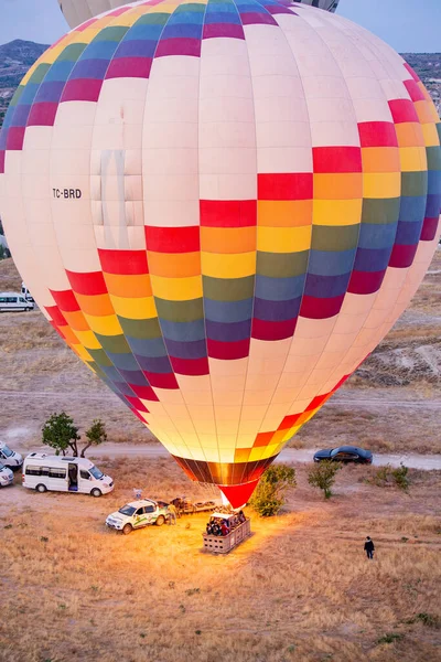 Goreme Turkey Жовтень 2020 Барвисті Повітряні Кулі Повітрі Над Каппадокією — стокове фото