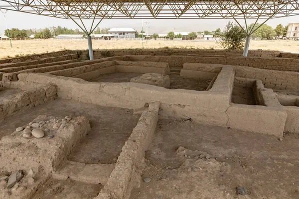 Tacikistan 'daki antik Sarazm kasabası kazı alanı arkeolojik alanı