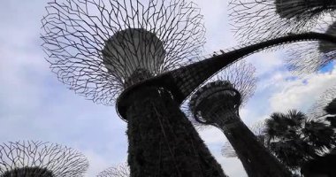 SINGAPORE, 2 Nisan 2025: Körfez manzaralı bahçeler Singapur bakış açısından